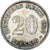 Coin, GERMANY - EMPIRE, Wilhelm I, 20 Pfennig, 1876, Dresde, MS(64), Silver