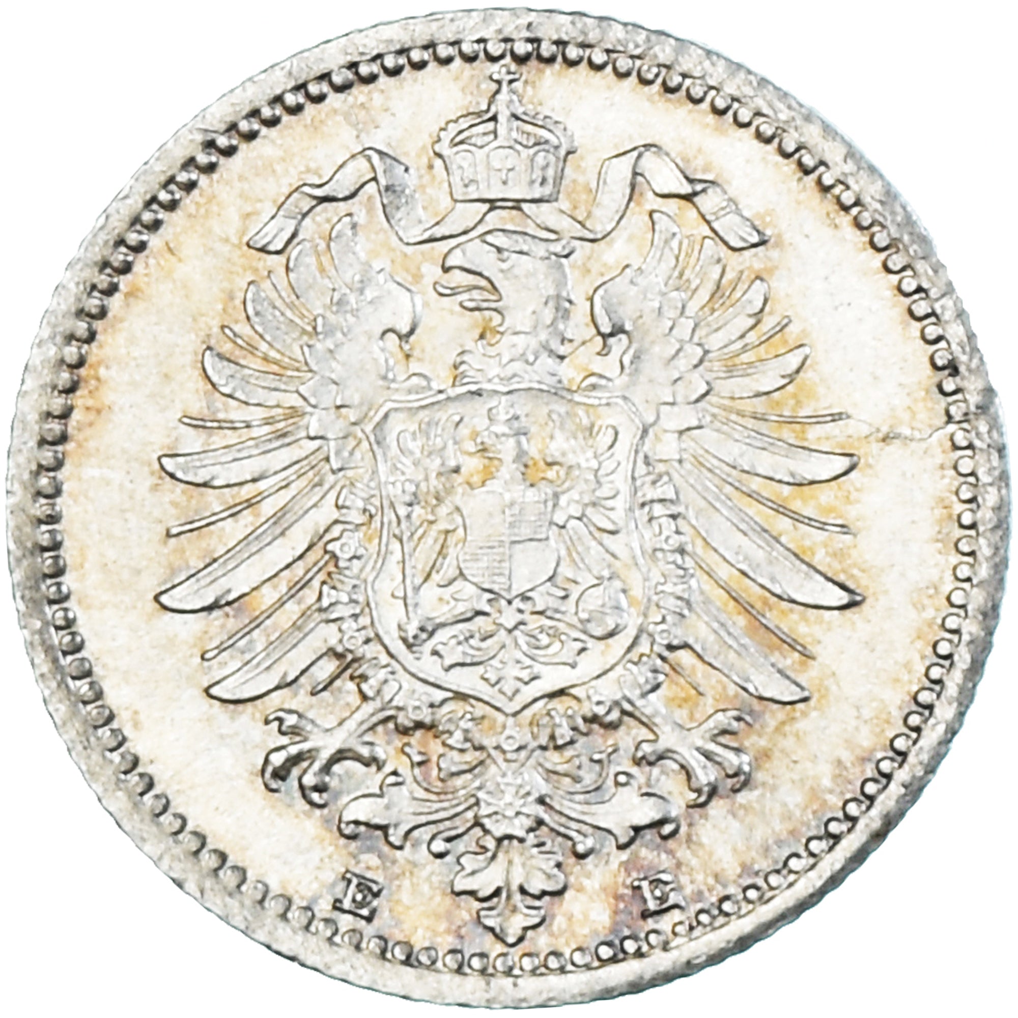 Munten, DUITSLAND - KEIZERRIJK, Wilhelm I, 20 Pfennig, 1876, Dresde, UNC