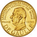 France, Medal, Charles De Gaulle, 1980, MS(64), Gold
