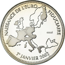 France, Medal, Naissance de l'Euro Fiduciaire, Politics, Society, War, 2002