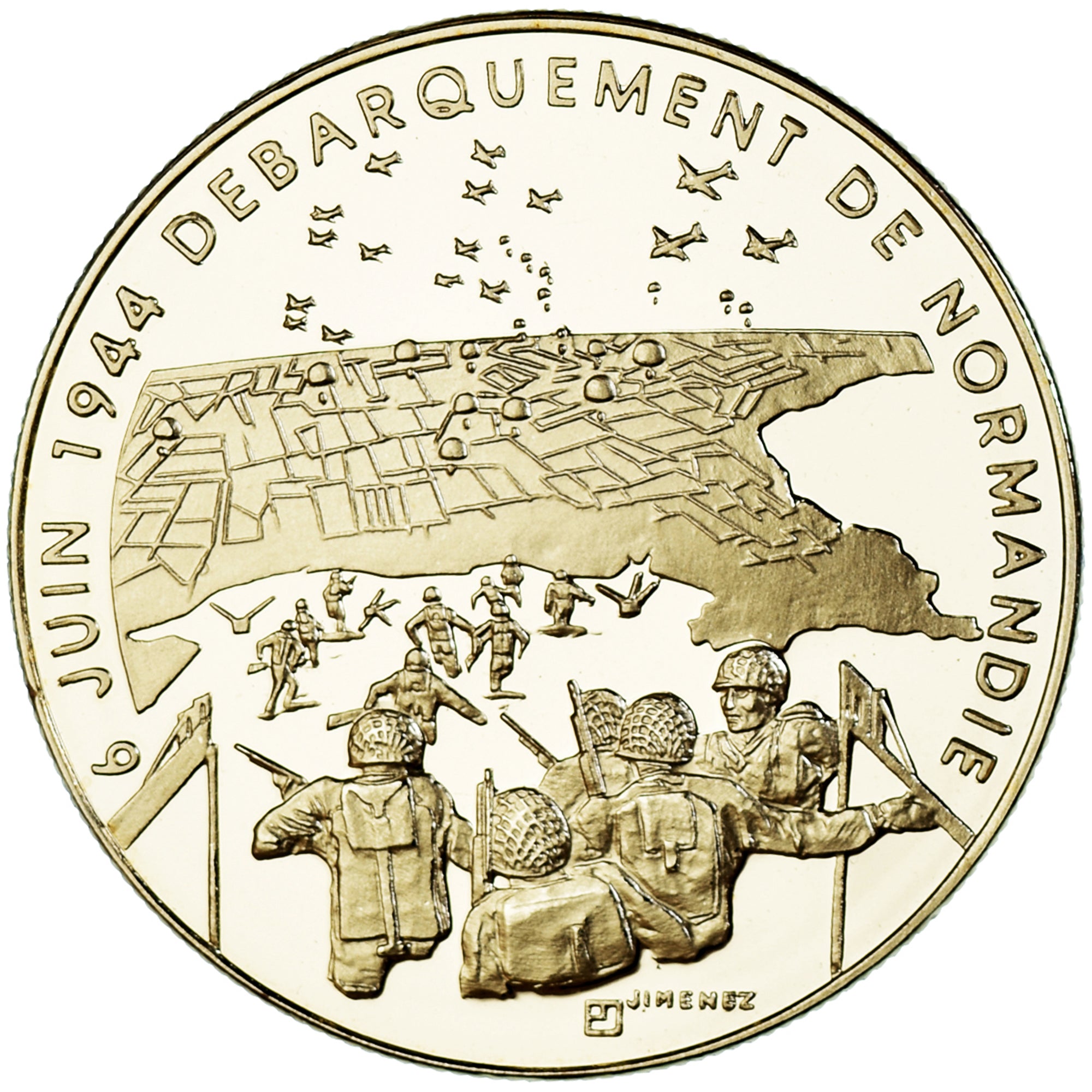 Frankreich, Medaille, 1939-1945, Débarquement de Normandie, History, UNZ
