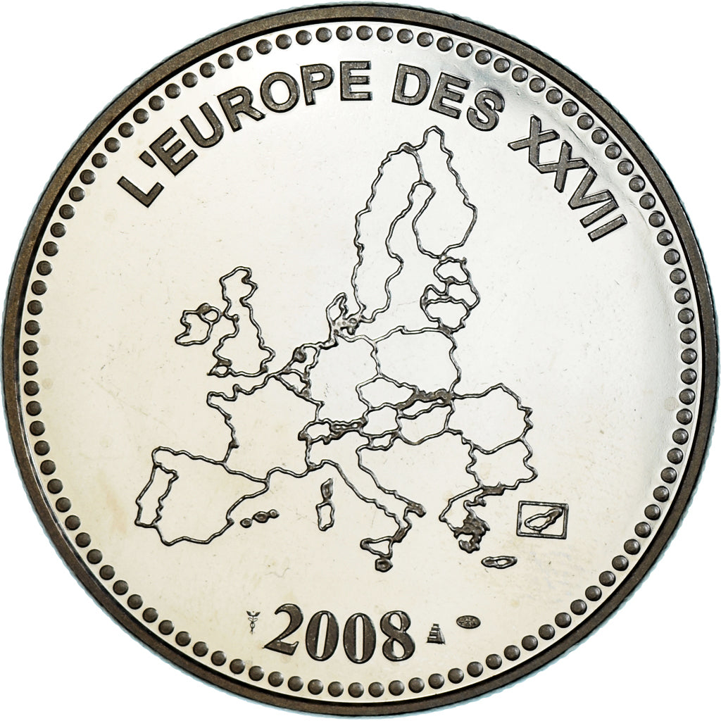 France, Medal, L'Europe des XXVII, Veme République, Politics, 2008, MS(64)