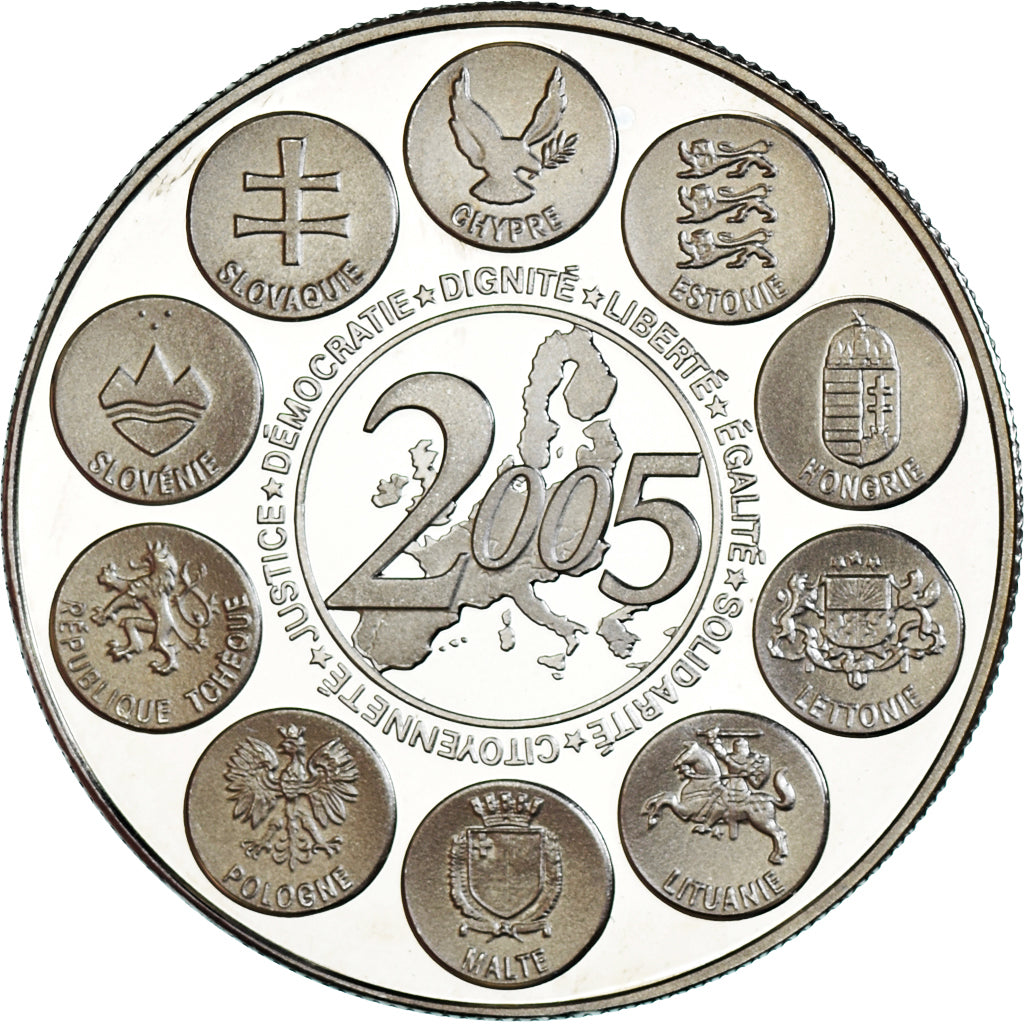 France, Medal, la Constitution Européenne, 2005, MS(64), Copper-nickel