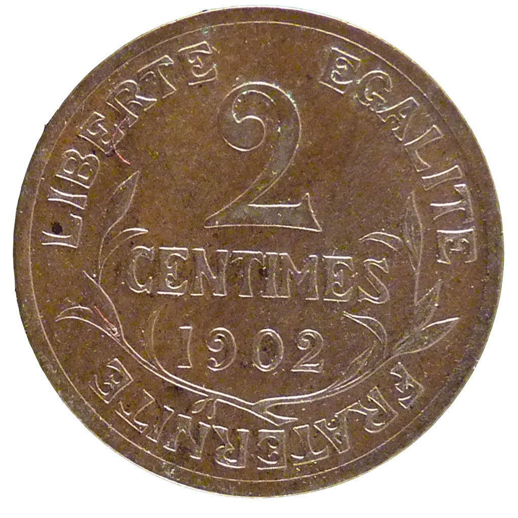 Coin, France, Dupuis, 2 Centimes, 1902, AU(55-58), Bronze, Gadoury:107