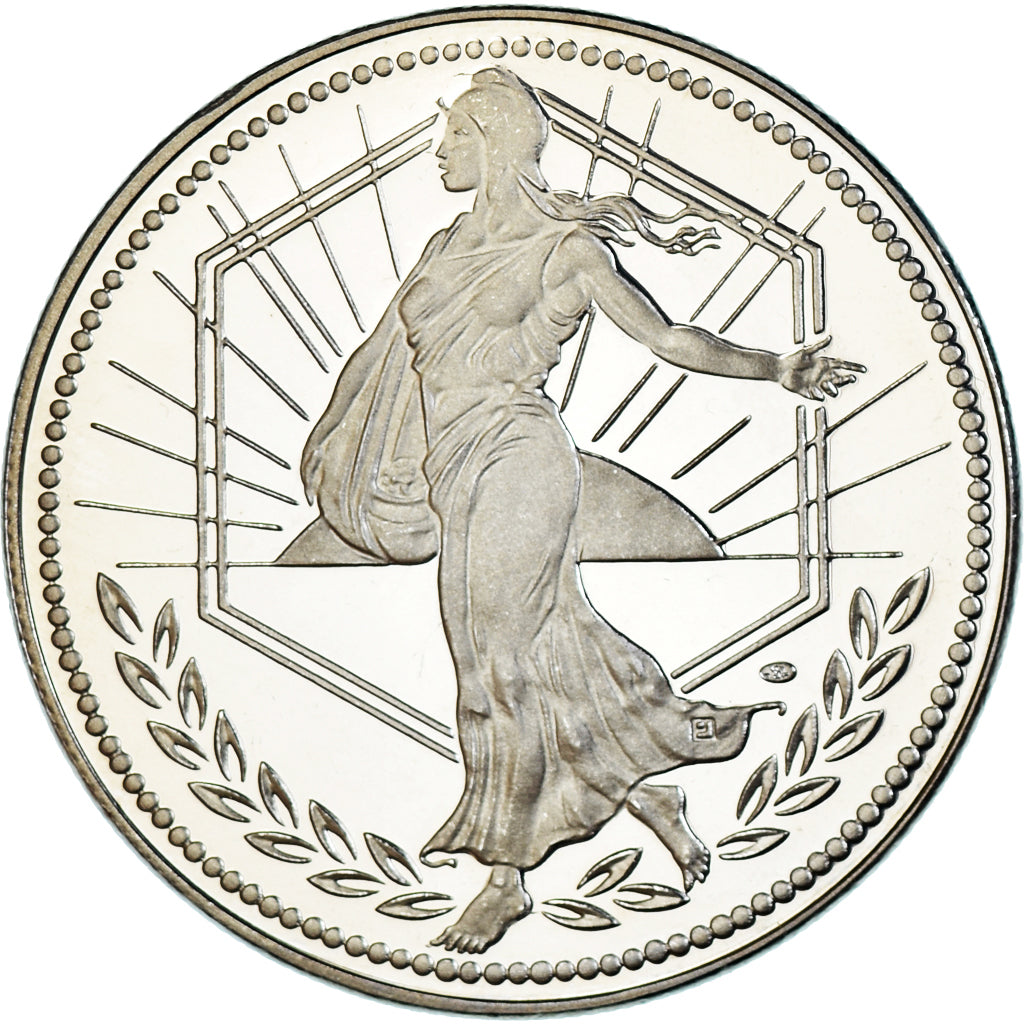 France, Médaille, L'Europe, La Semeuse, Politics, 2001, Proof, SPL