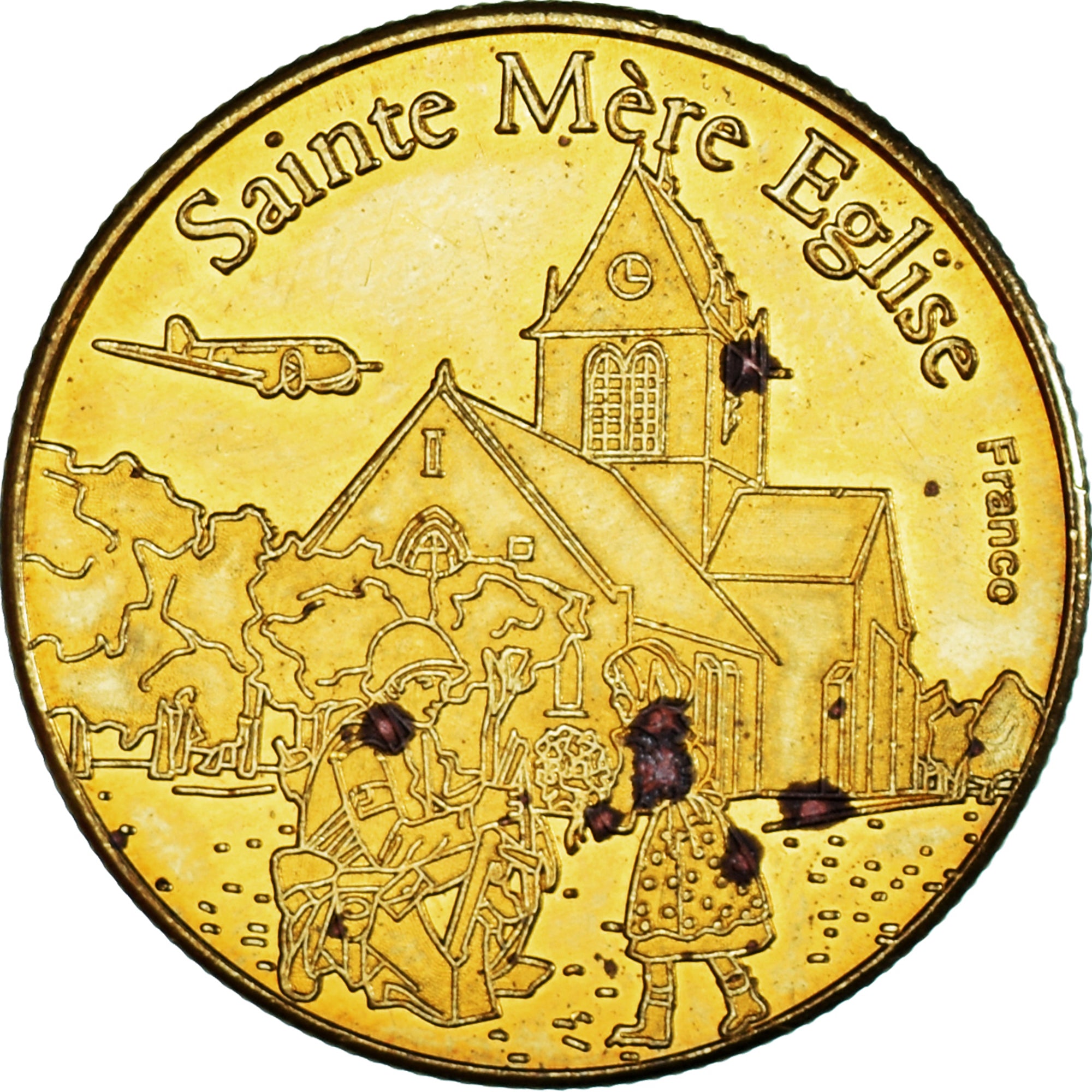 Frankreich, betaalpenning, Touristic token, Sainte-Mère-l'Eglise - 60ème