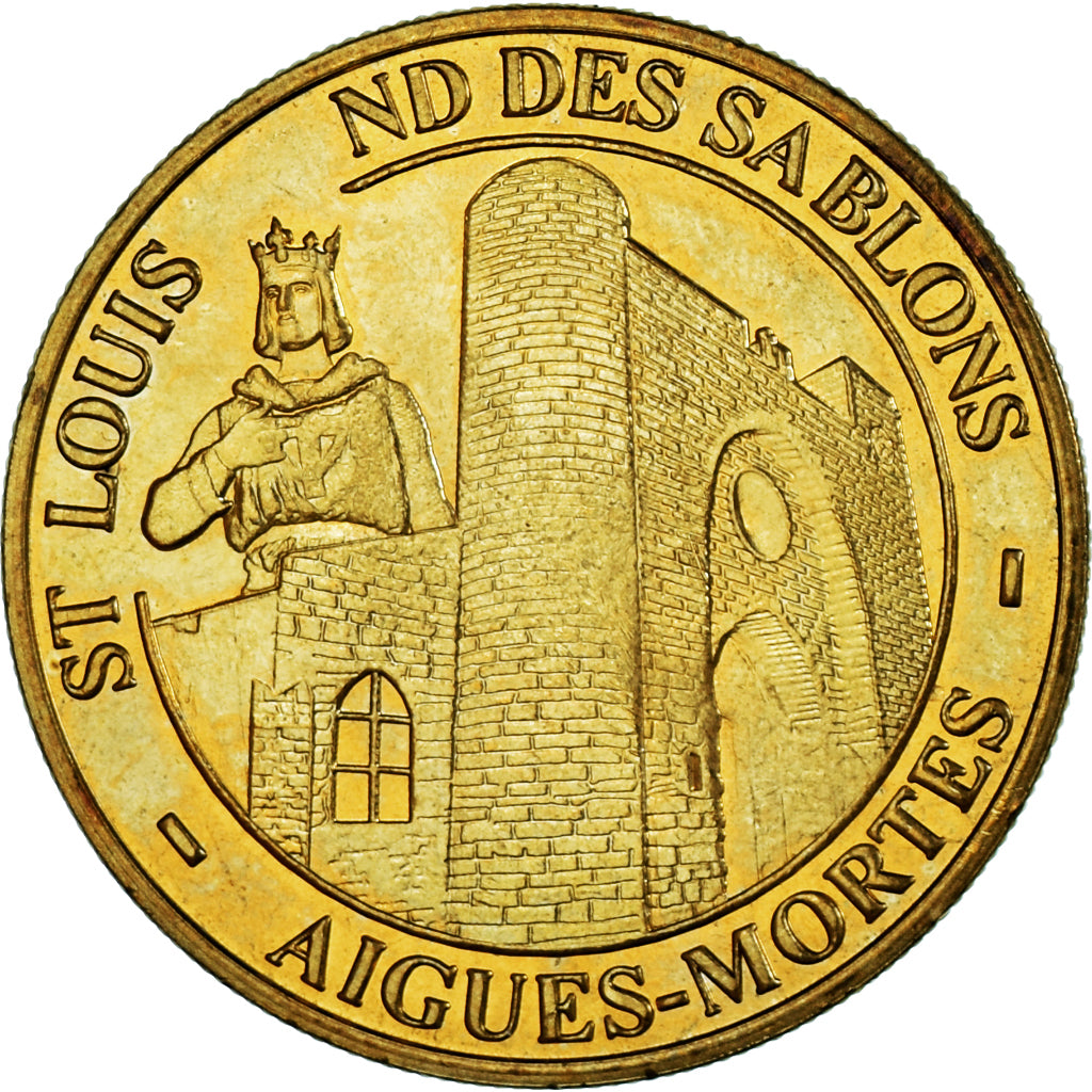 France, Token, Touristic token, Aigues-Mortes - Notre Dame des Sablons