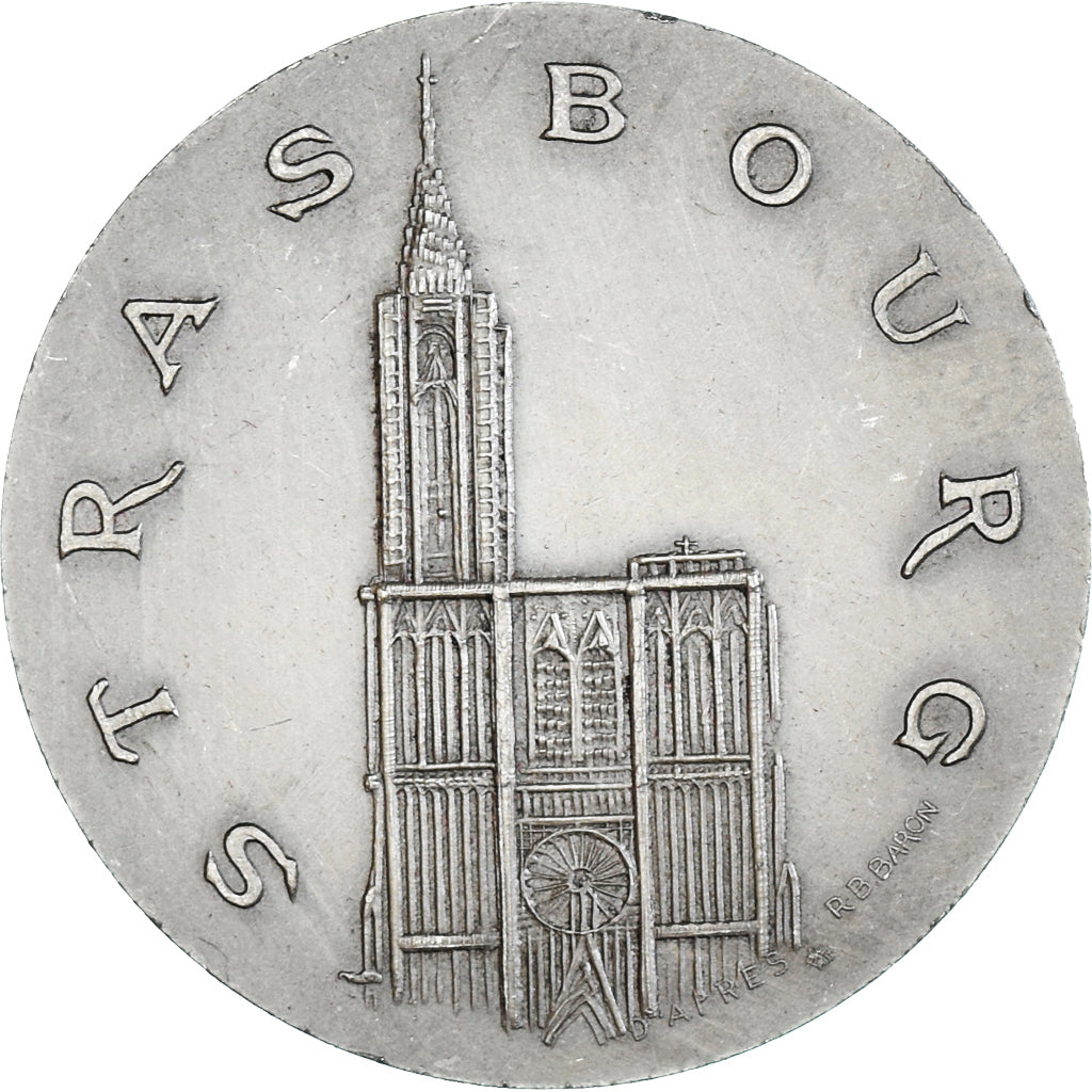 France, Medal, Cathédrale de Strasbourg, AU(55-58), Nickel