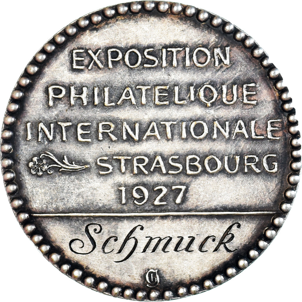 France, Medal, Exposition Philatelique Internationale de Strasbourg, 1927