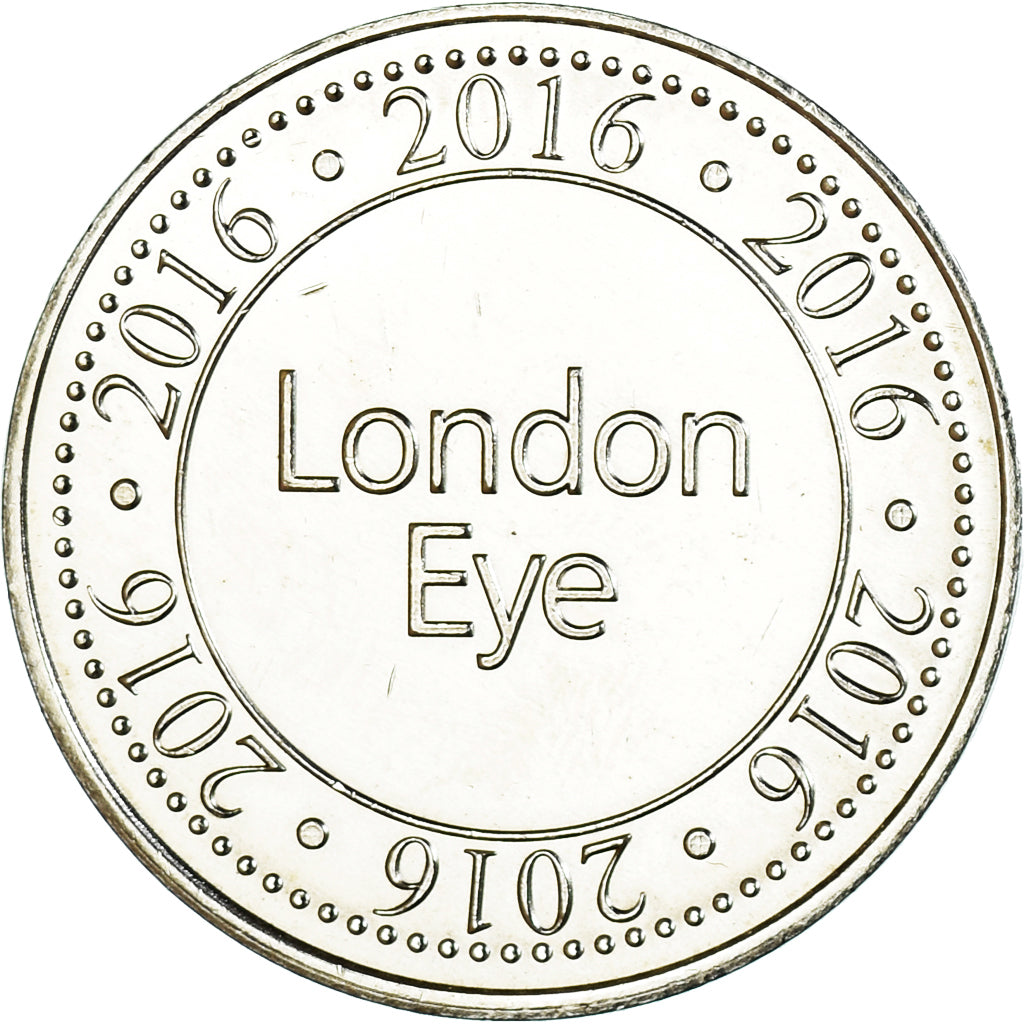 United Kingdom, Token, London Eye, 2016, AU(55-58), Cupronickel