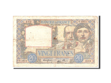Billete, Francia, 20 Francs, 1940, 1940-12-05, BC, Fayette:12.10, KM:92b