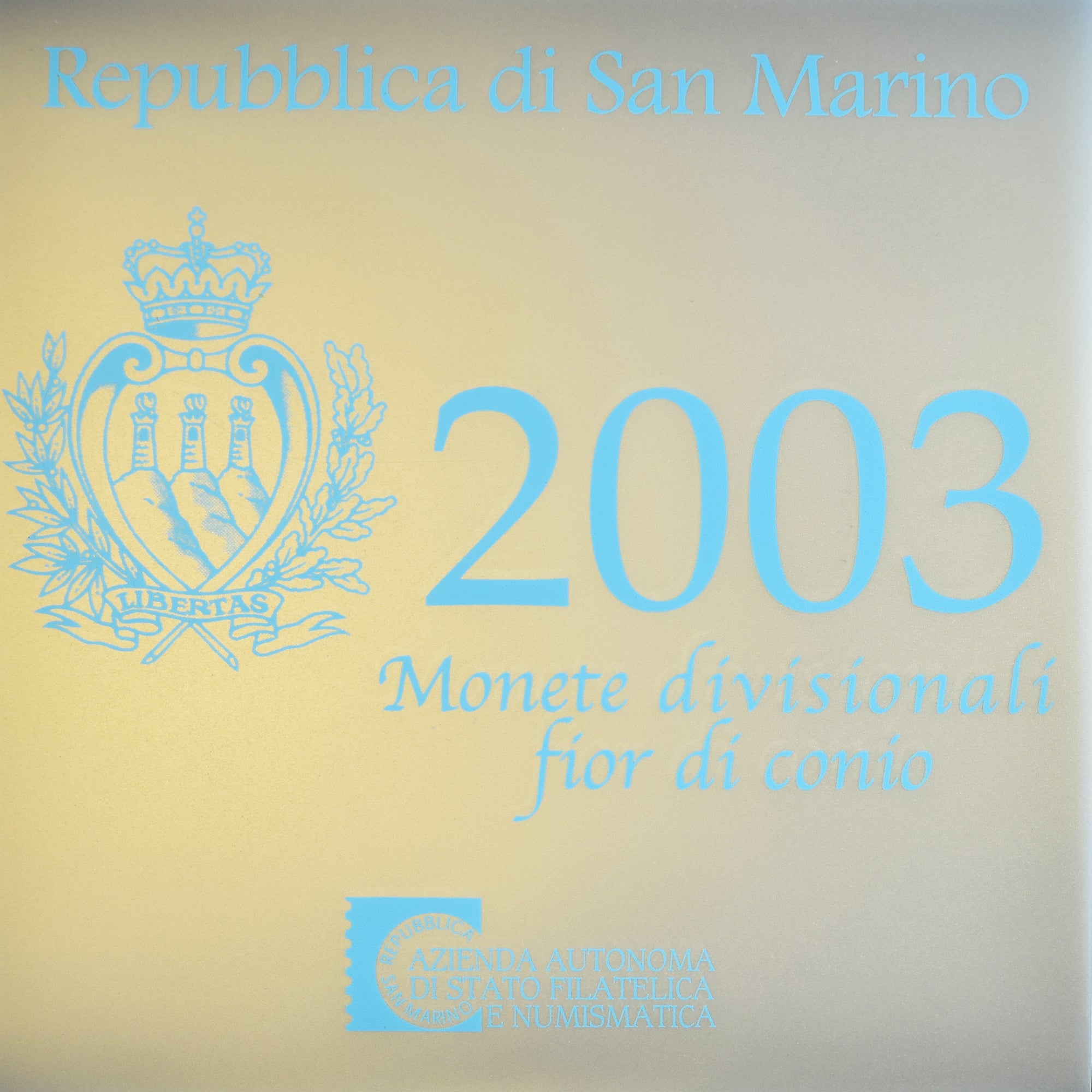 San Marino, Euro-Set, 2003, Rome, 1 cent to 5 euro, FDC, n.v.t.