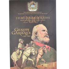 San Marino, 2 Euro, 2007, Giuseppe Garibaldi - 200th Anniversary Birth