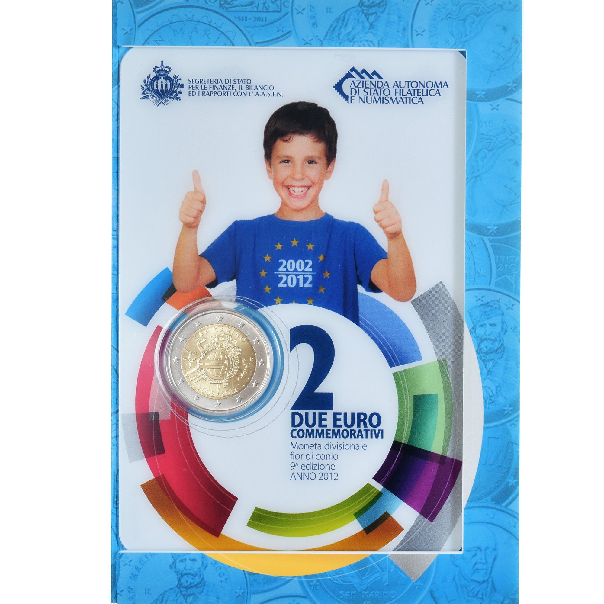 San Marino, 2 Euro, 10ème Anniversaire de l'Euro, 2012, Rome, MS(65-70)