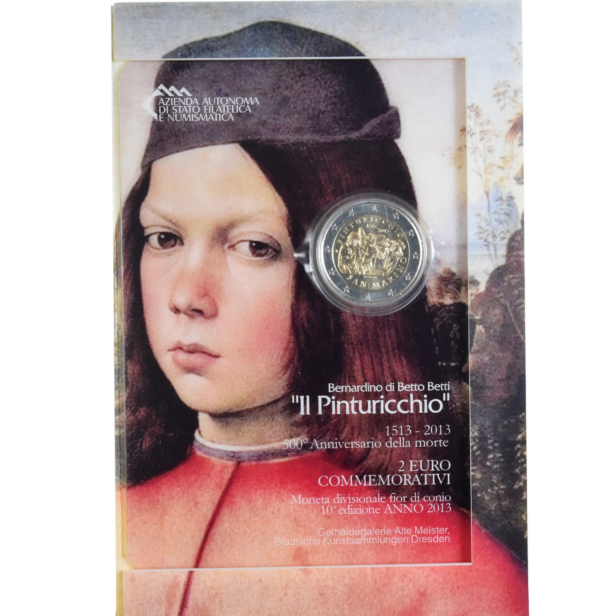 San Marino, 2 Euro, Il Pinturicchio, 2013, Rome, Special Unc., MS(65-70)