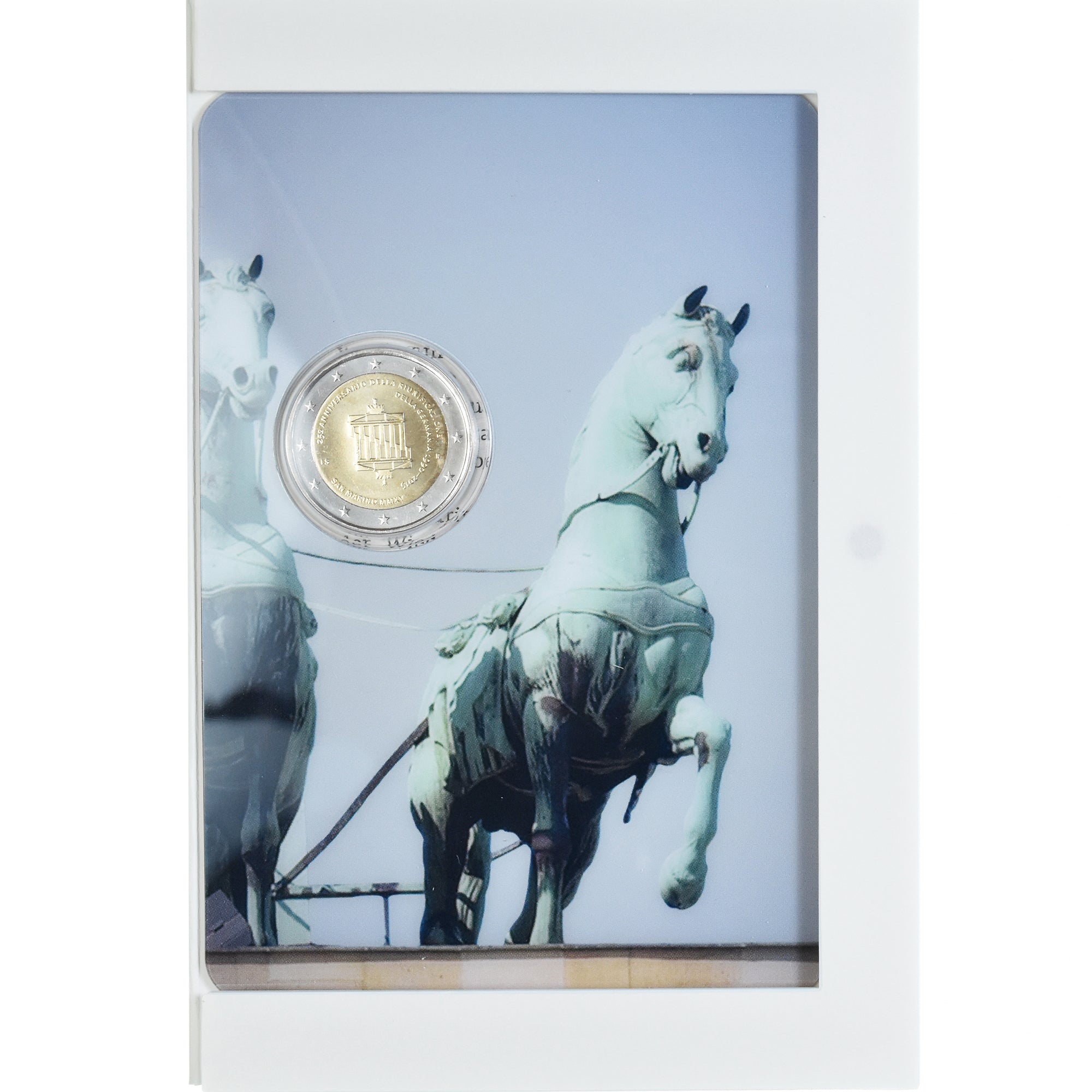 San Marino, 2 Euro, réunification de l'Allemagne, 2015, Rome, BU, MS(65-70)