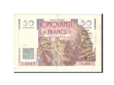 France, 50 Francs, 1948, KM:127b, 1948-04-08, VF(20-25), Fayette:20.10