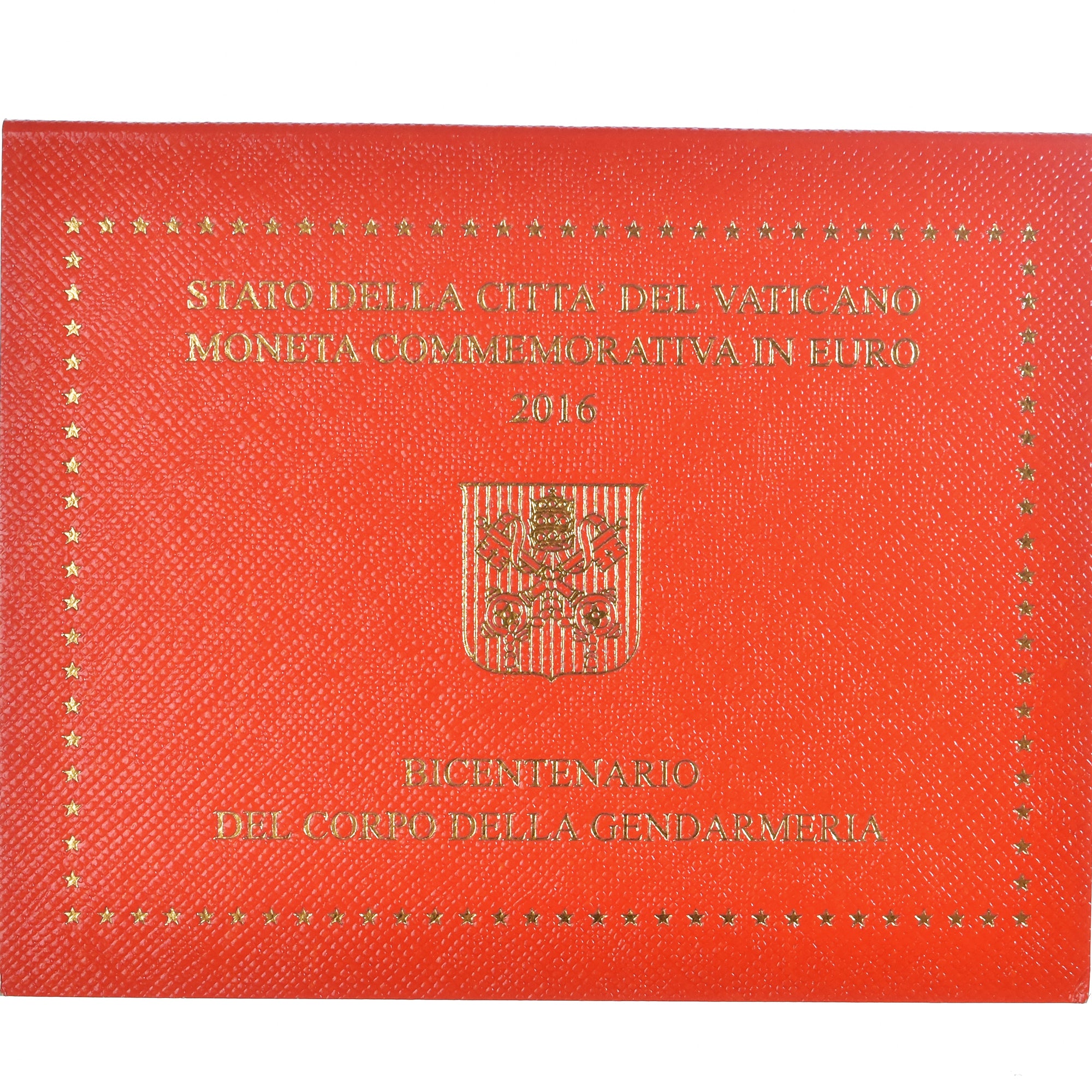Vatican, 2 Euro, 200 ans de la gendarmerie du Vatican, 2016, MS(65-70)