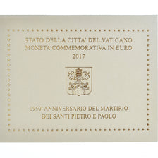 Vatican, 2 Euro, 2017, Martyre des Saints Pierre et Paul, MS(65-70), Bi-Metallic