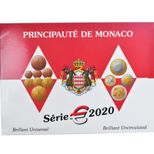 Monaco, 1 Cent to 2 Euro, 2020, Paris, FDC, N.C.