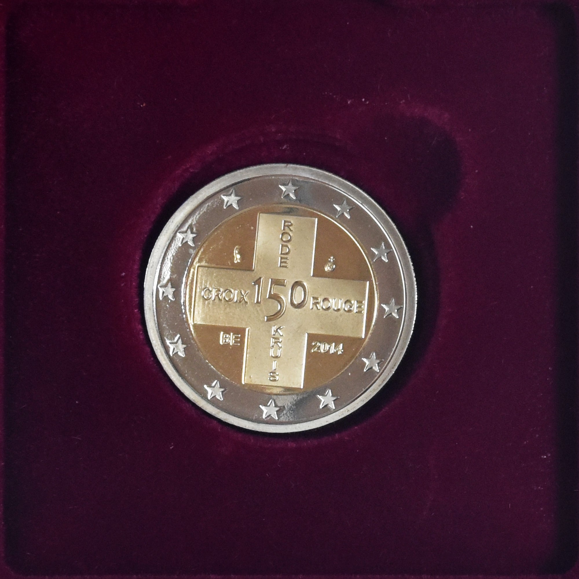 België, 2 Euro, Croix Rouge, 2014, Royal Belgium Mint, BE, FDC, Bi-Metallic