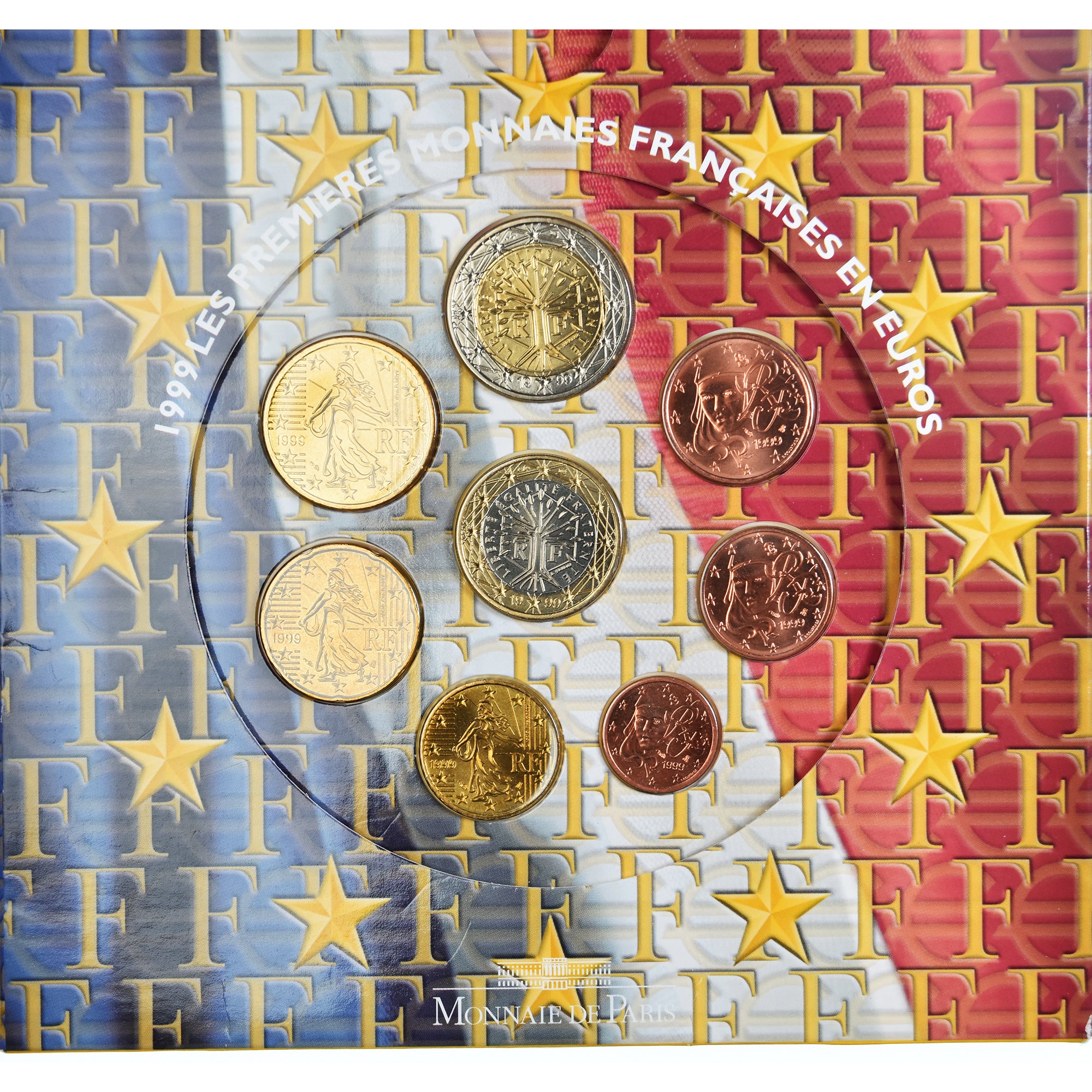 Francia, Monnaie de Paris, Euro-Set, 1999, FDC.BU, FDC, (Senza composizione)