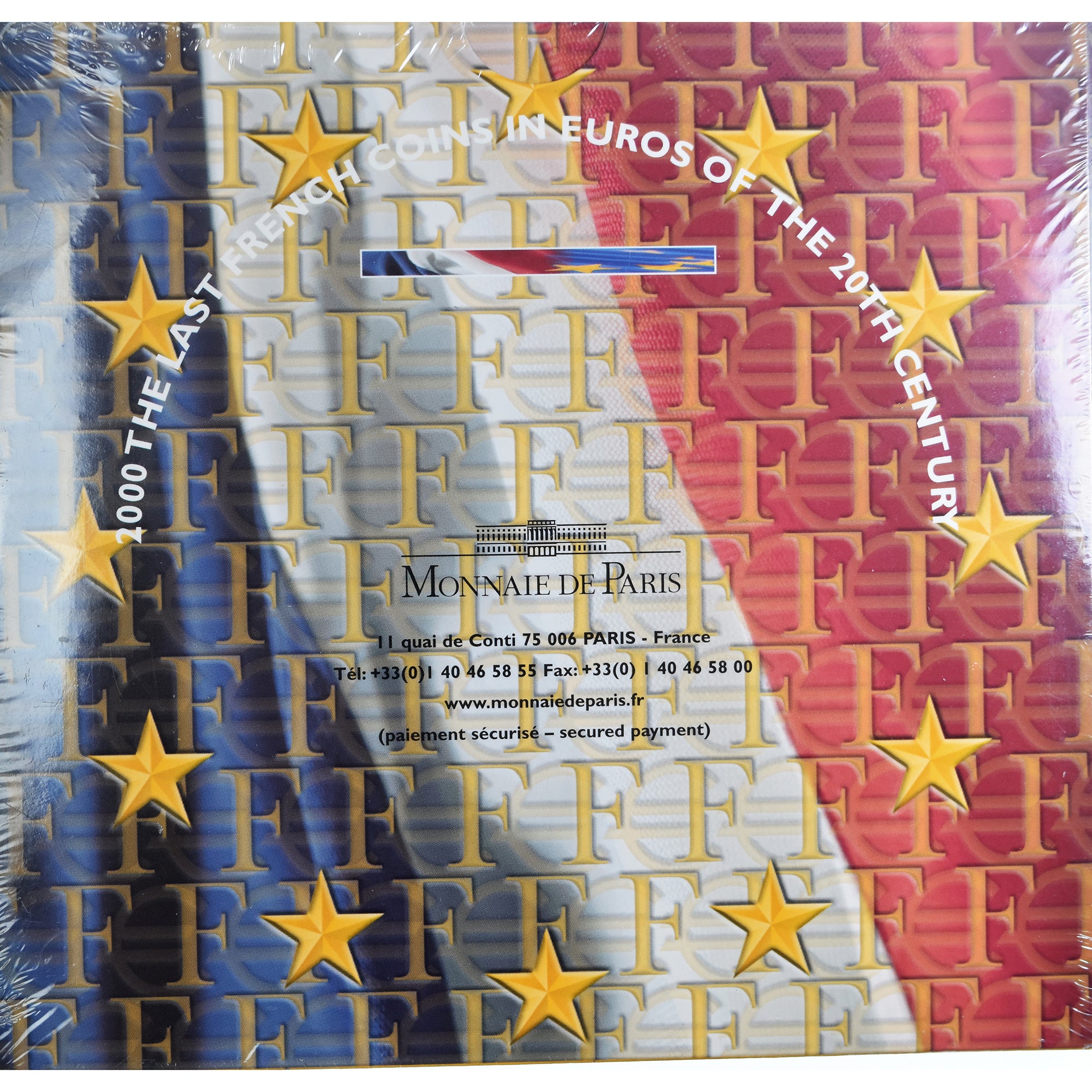 France, Monnaie de Paris, Euro-Set, 2000, FDC.BU, MS(65-70)