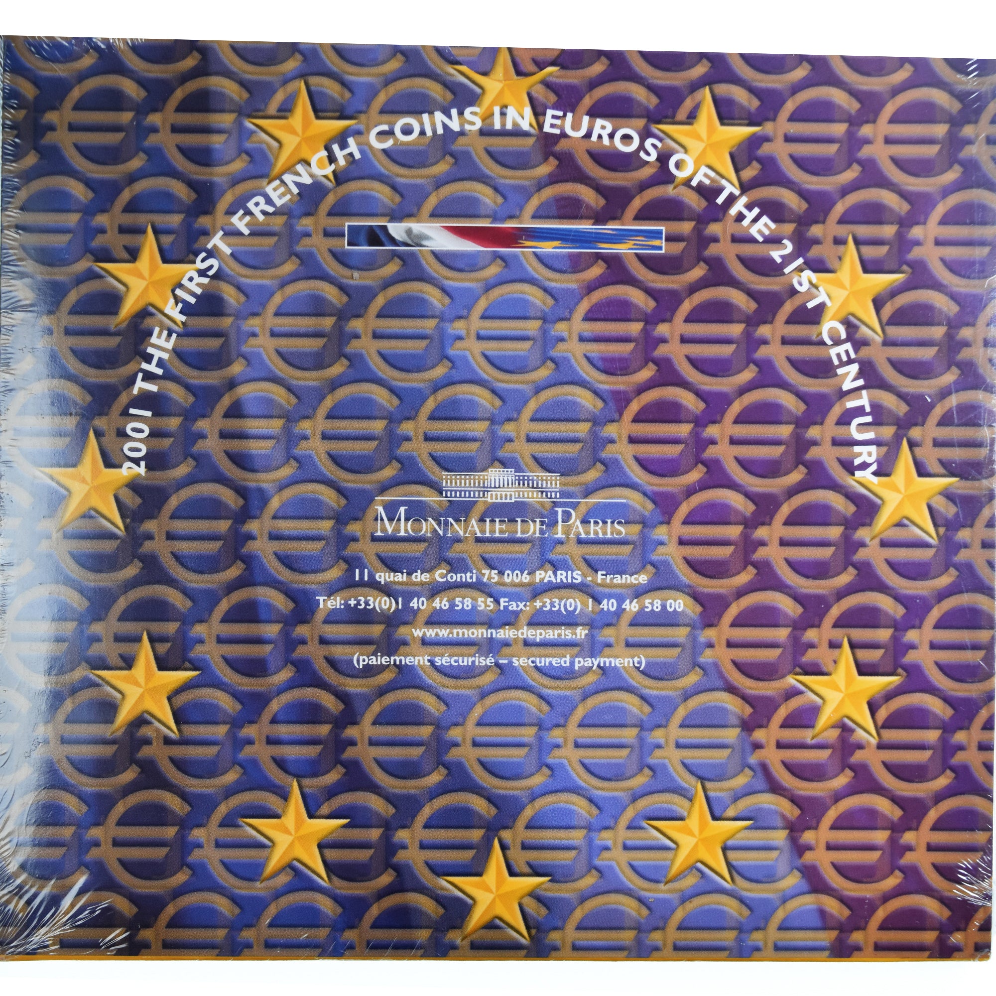 France, Monnaie de Paris, Euro-Set, 2001, BU, MS(65-70)