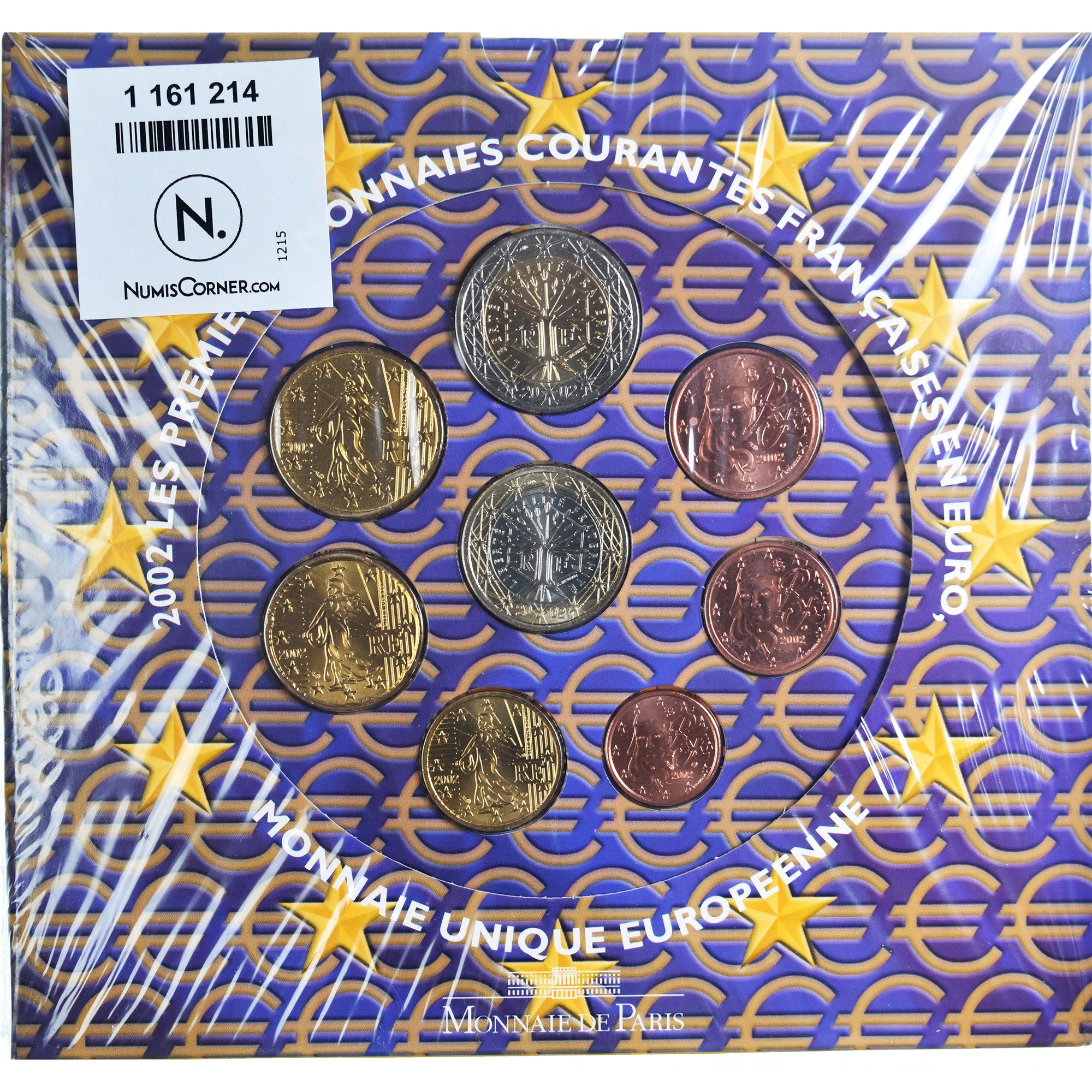 Francia, Monnaie de Paris, Euro-Set, 2002, FDC.BU, FDC, N.C.