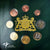 Bélgica, 1 Cent to 2 Euro, Coffret Euro Belgique, Luxembourg et Pays-Bas, 2005