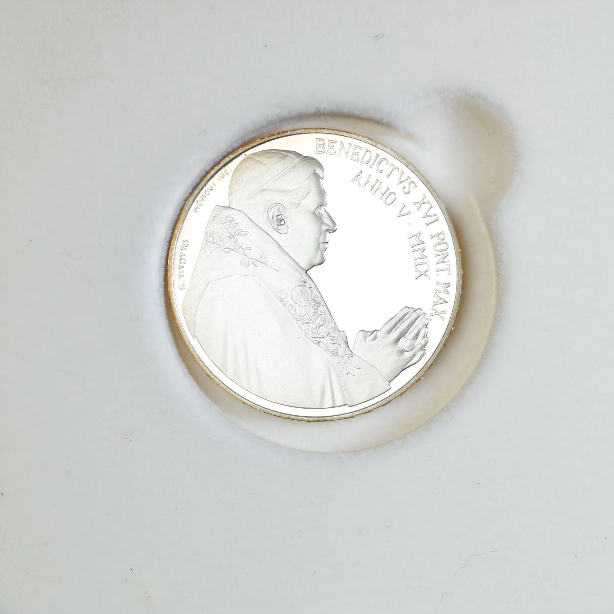 CIUDAD DEL VATICANO, 5 Euro, World day of Peace, 2009, Rome, FDC, Plata, KM:415