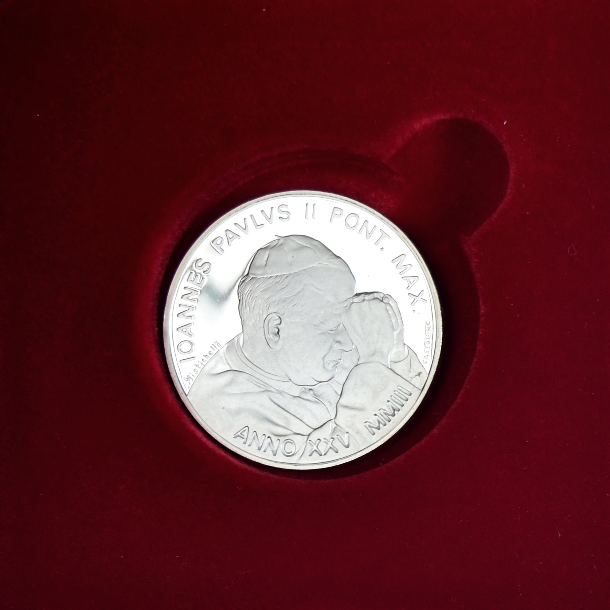 CIUDAD DEL VATICANO, 10 Euro, Jean-Paul II, 2003, Rome, FDC, Plata, KM:355