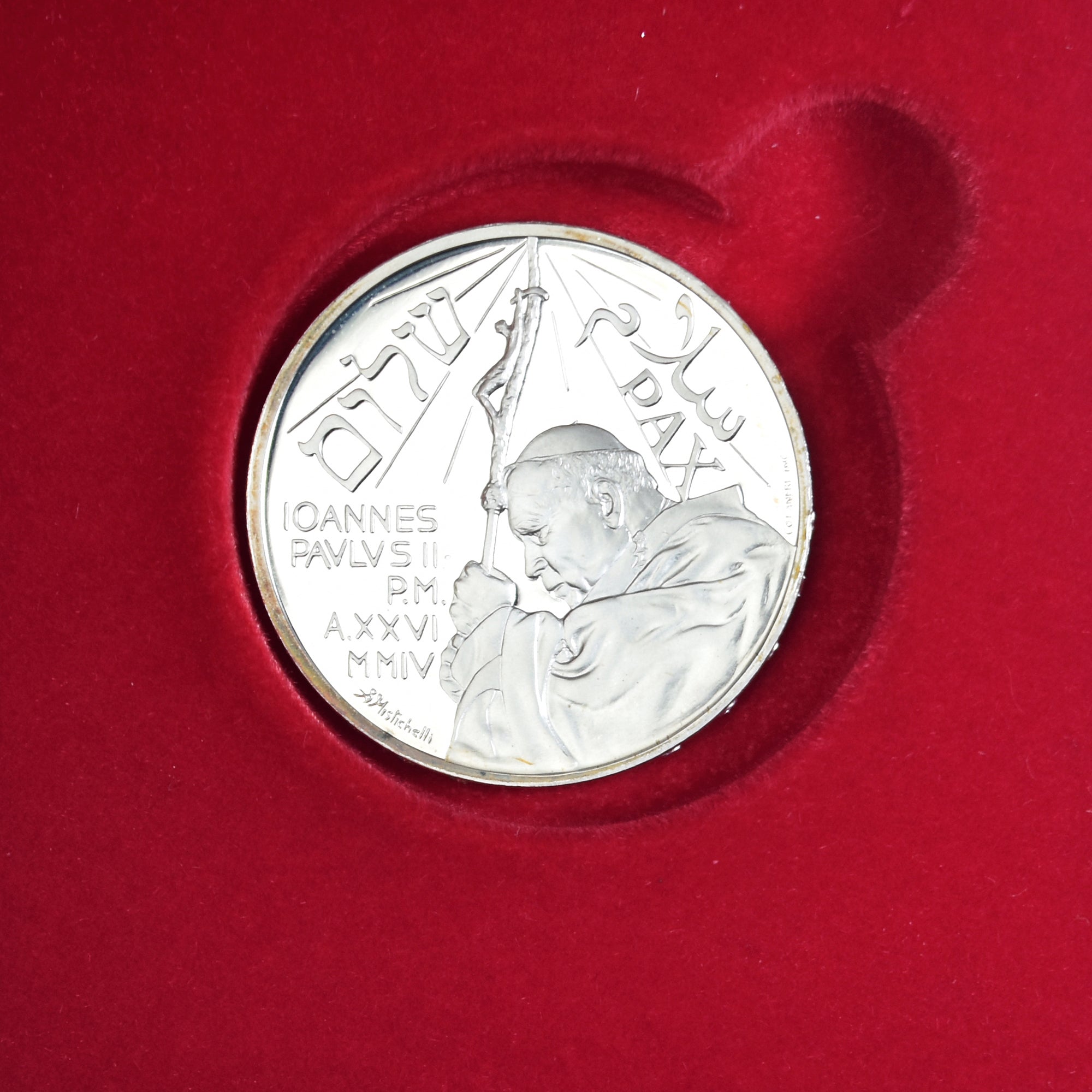 Vaticano, jean paul II, 10 Euro, Journée mondiale de la Paix, 2004, Rome, FDC