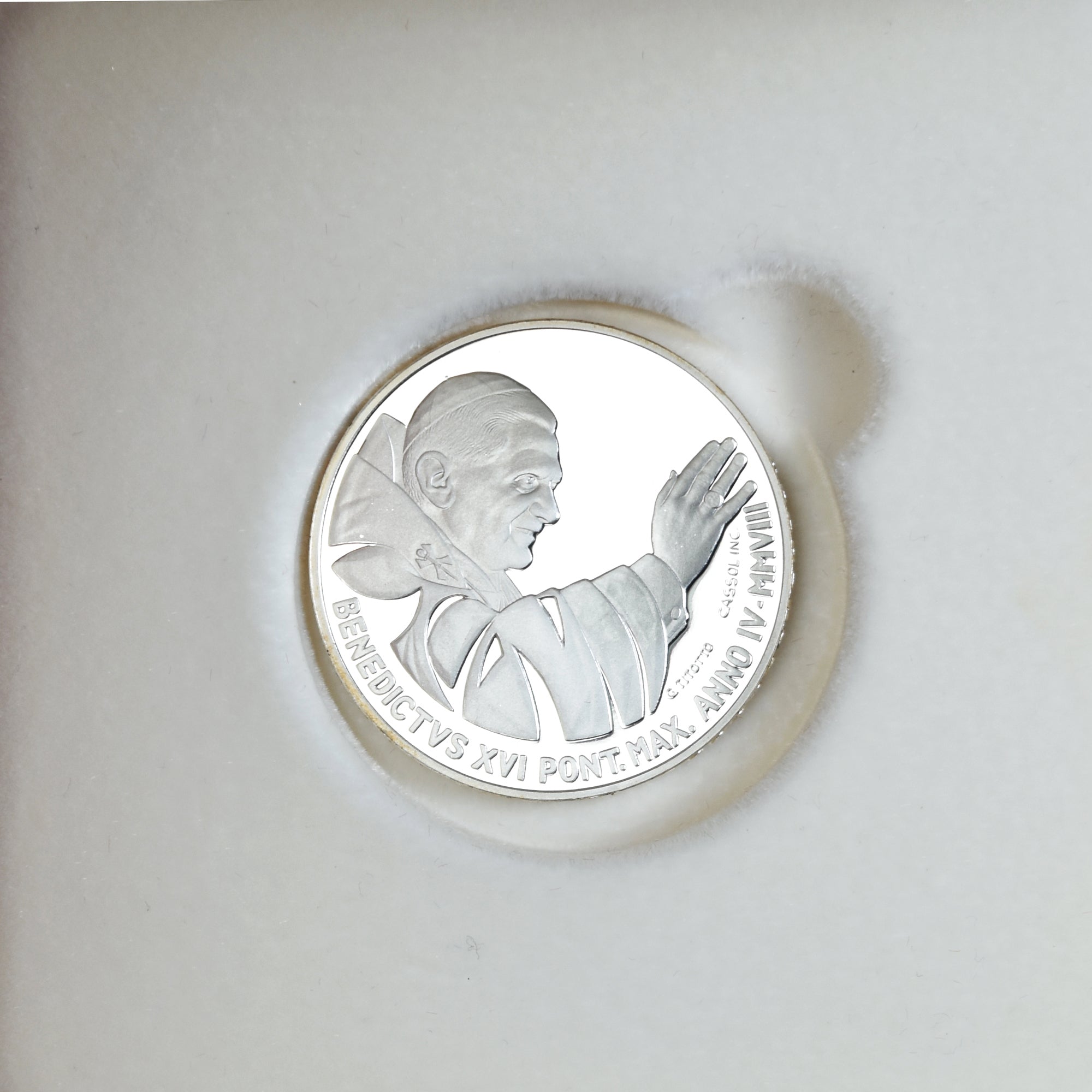 Vatican, Pape Benoit XVI, 5 Euro, Journée de la jeunesse, 2008, Rome