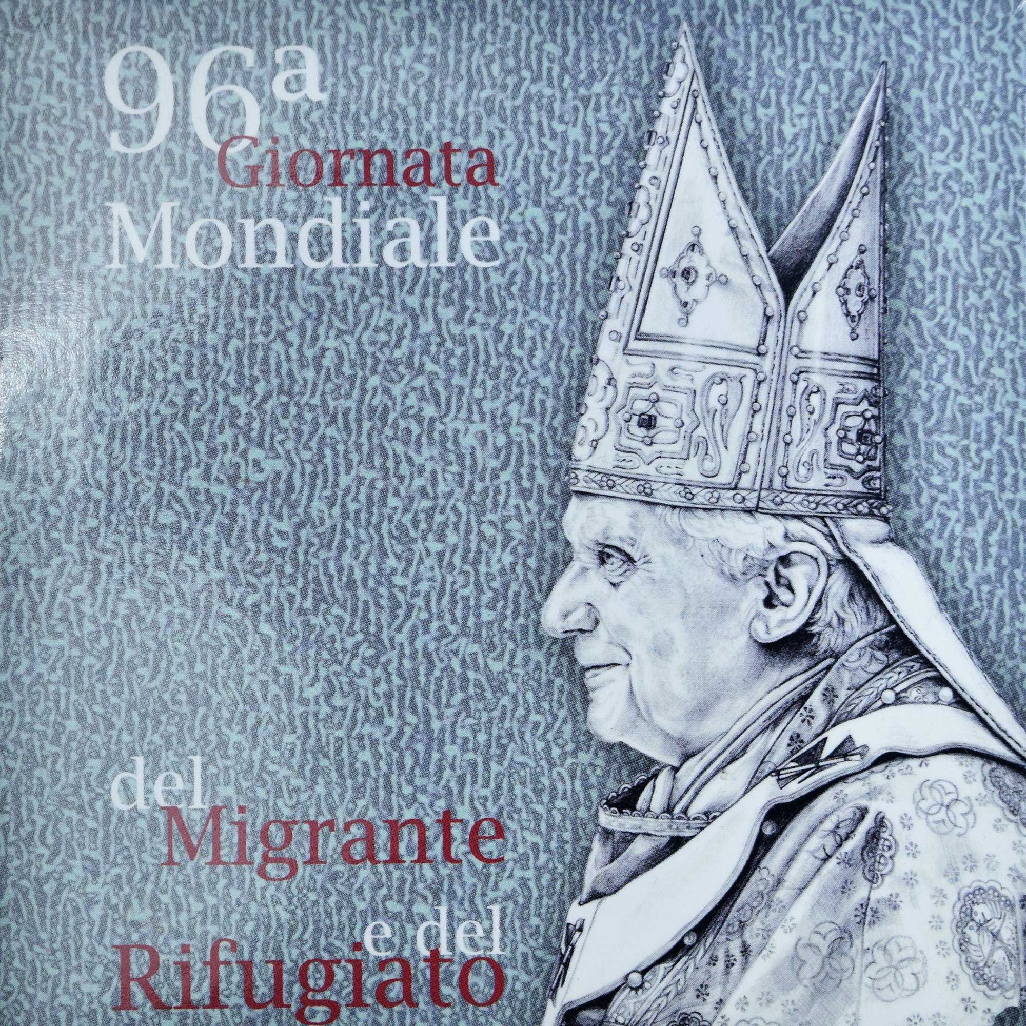 Vatican, Pape Benoit XVI, 5 Euro, Journée Migrants et Réfugiés, 2010, Rome