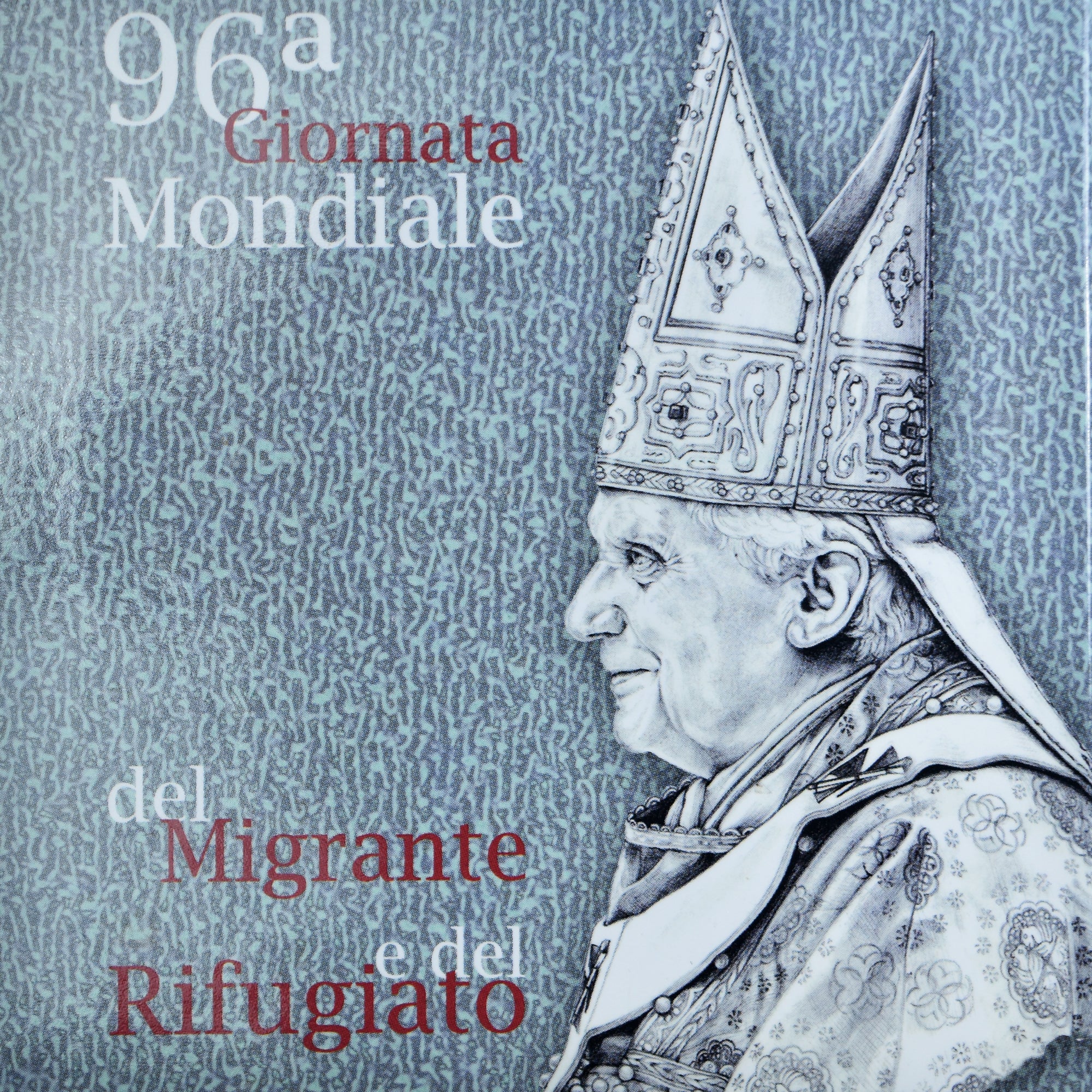 Vatican, Pape Benoit XVI, 5 Euro, Journée Migrants et Réfugiés, 2010, Rome