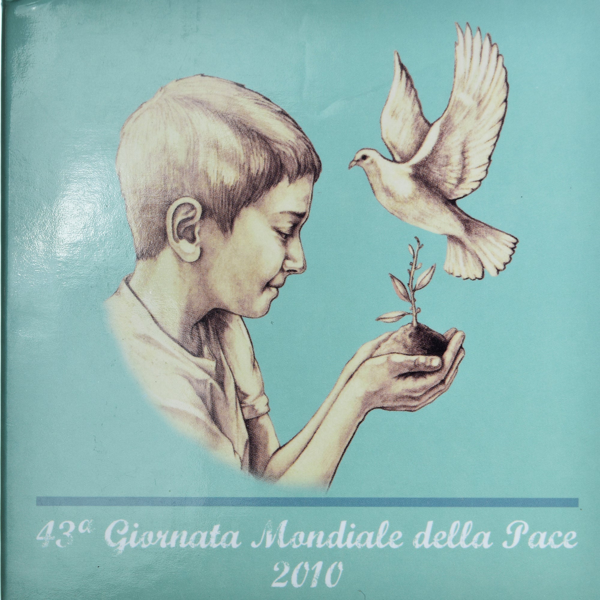 Vatican, Pape Benoit XVI, 10 Euro, Journée mondiale de la Paix, 2010, Rome