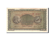 Greece, 100,000 Drachmai, 1944, 1944-01-21, KM:125a, EF(40-45)