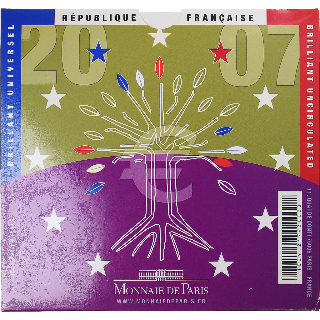 Francia, Monnaie de Paris, Euro-Set, 2007, FDC.BU, FDC, N.C., Gadoury:page 338