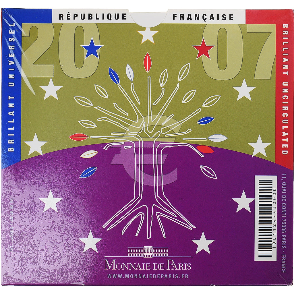 Francia, Monnaie de Paris, Euro-Set, 2007, FDC.BU, FDC, N.C., Gadoury:page 338