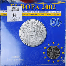 France, 1/4 Euro, 2002, Paris, MS(65-70), Silver, KM:1300