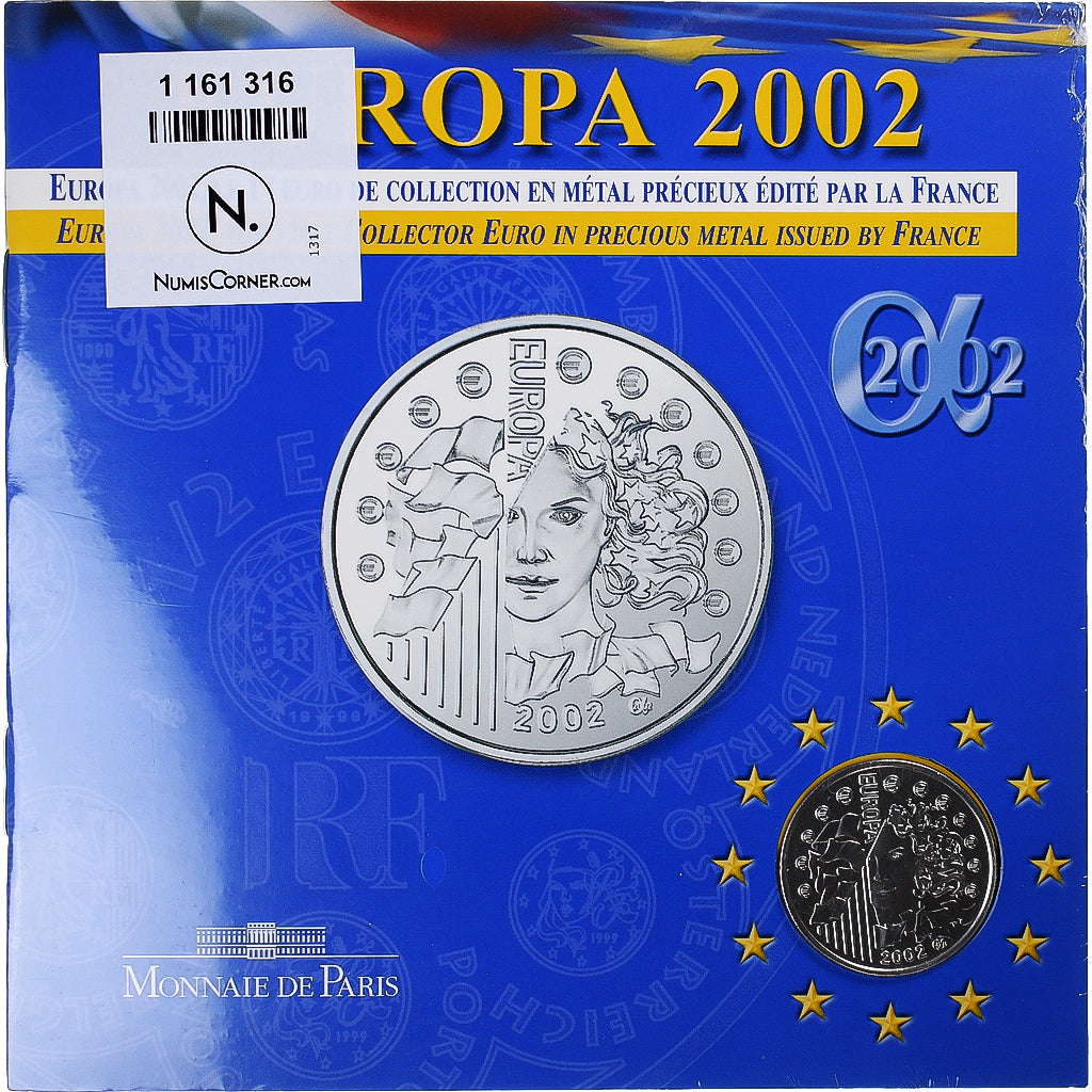 France, 1/4 Euro, 2002, Paris, FDC, Argent, KM:1300