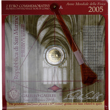 San Marino, 2 Euro, Galileo Galilei, 2005, Rome, MS(65-70), Bi-Metallic, KM:469