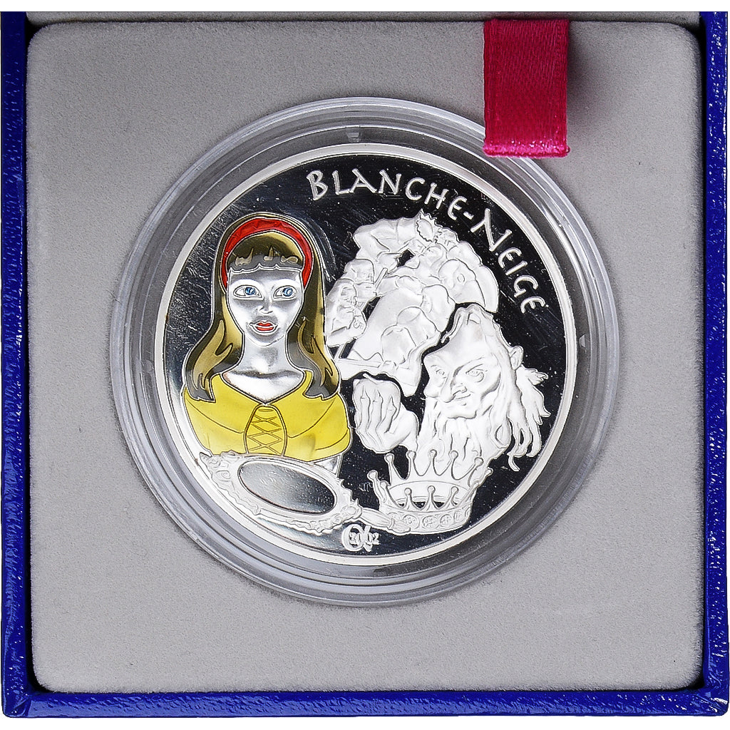 Francia, 1-1/2 Euro, Blanche Neige, 2002, Paris, FDC, Plata, KM:1840