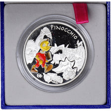 France, 1-1/2 Euro, Pinocchio, 2002, Proof, MS(65-70), Silver, KM:1842