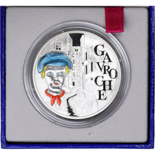 France, 1-1/2 Euro, Gavroche - Victor Hugo, 2002, Paris, Proof, MS(65-70)