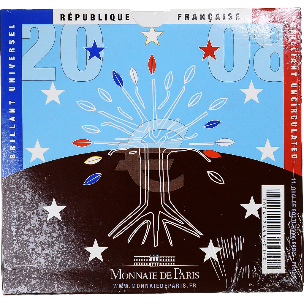 Francja, Monnaie de Paris, Euro-Set, 2008, BU, MS(65-70), ND, Gadoury:page 338