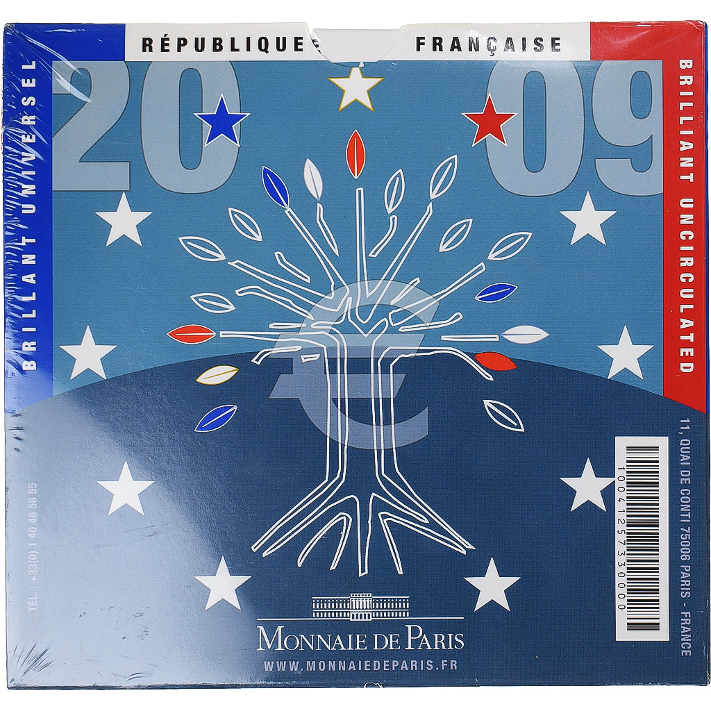 Francia, Monnaie de Paris, Euro-Set, 2009, FDC, (Sin composición)