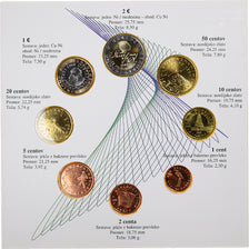 Eslovenia, Set, 2007, Set 8 Monnaies euro BU., FDC, Sin información