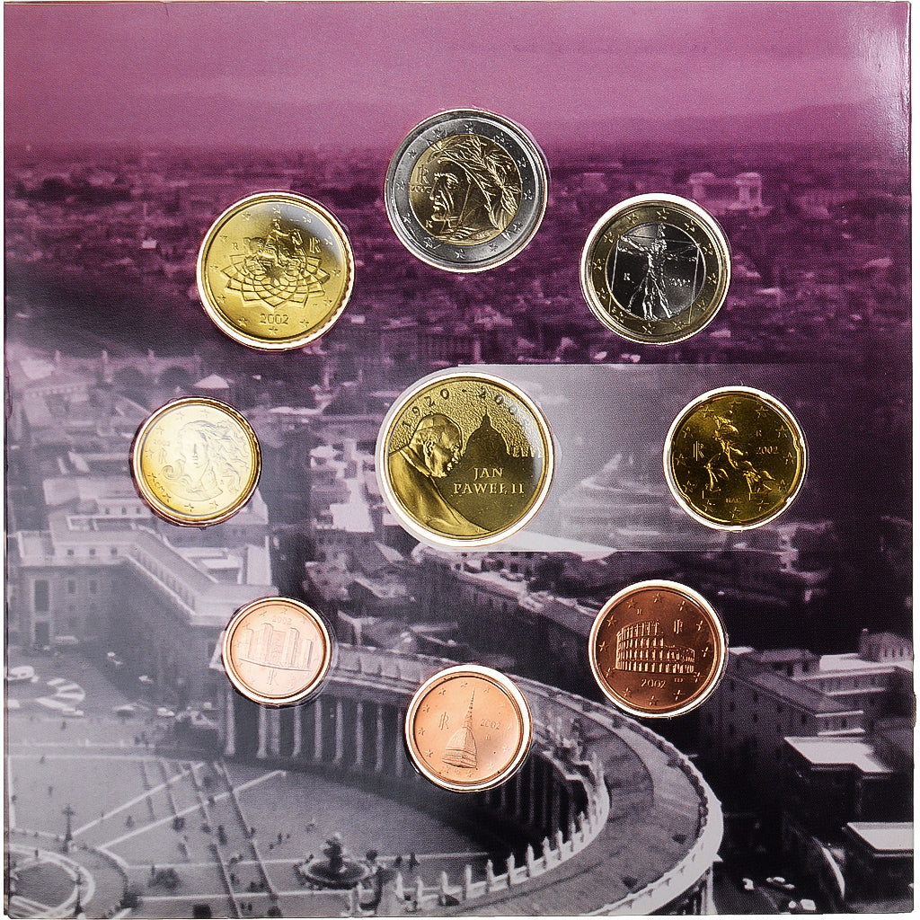 Itália, Euro-Set, 2002, MS(65-70), (Sem Composição)